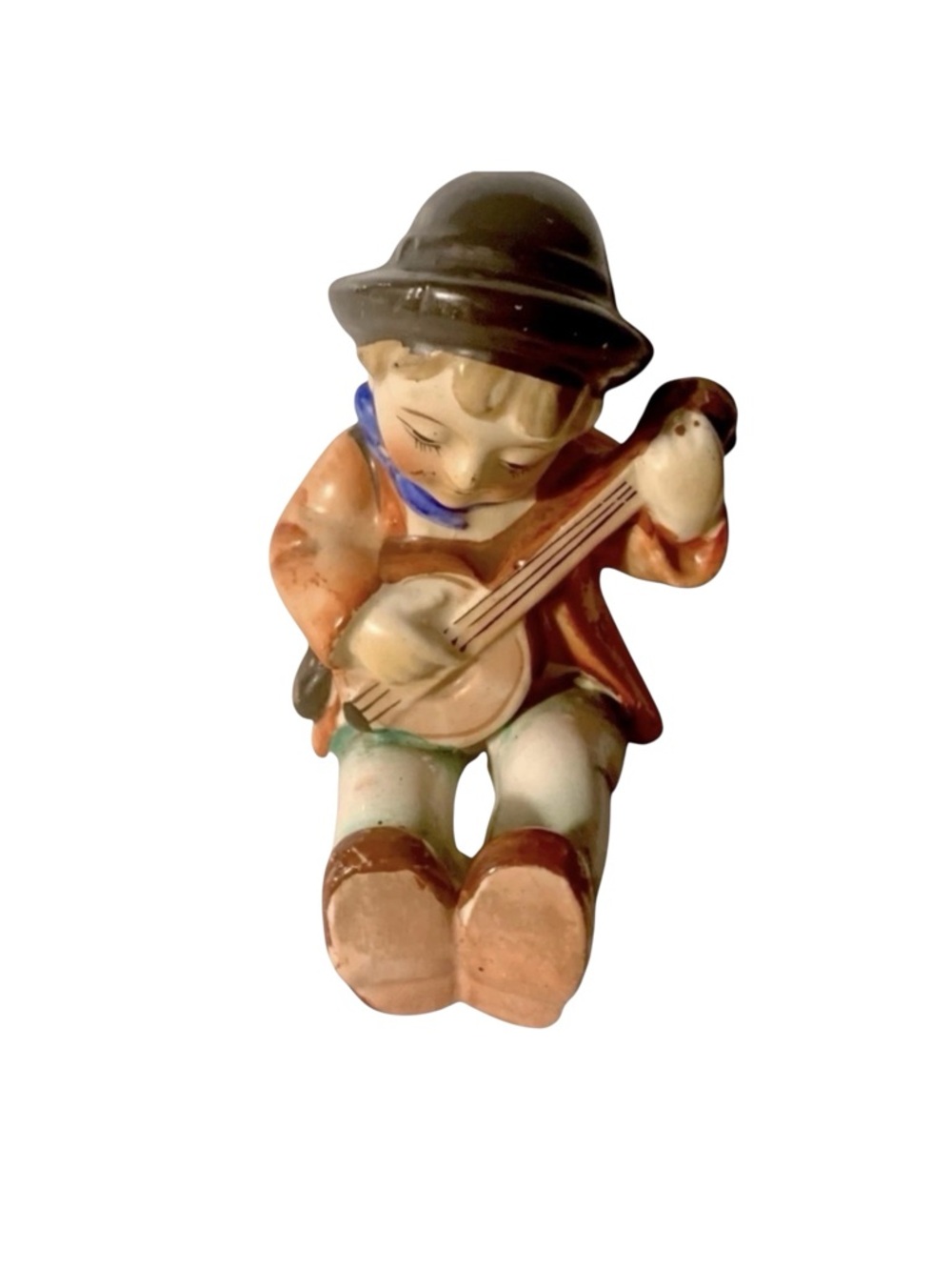 A Vintage Pair, Including A Boy With an umbrella and a boy with a banjo - Picture 3 of 8